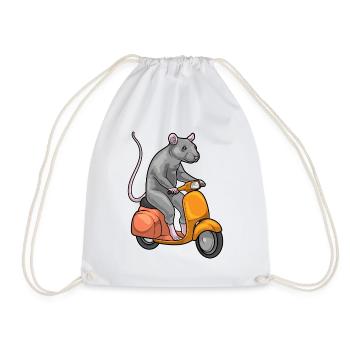Trottinette Rat - Sac de sport léger - blanc - Devant