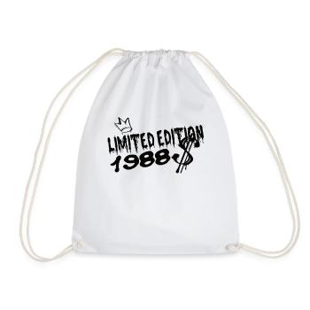 Limited Edition 1988 Geburtstag 1988 Geboren - Turnbeutel - Weiß - Vorne