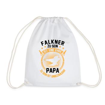 Falkner ist ein Ehre Beizjagd Falknerei - Turnbeutel - Weiß - Vorne