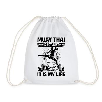 Le Muay Thai n’est pas seulement un jeu, c’est ma vie - Muay - Sac de sport léger - blanc - Devant