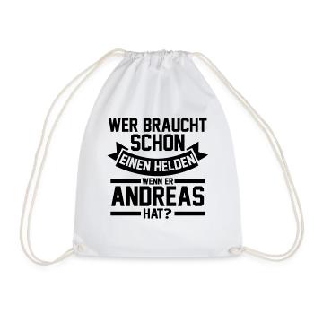 Vorname Andreas - Turnbeutel - Weiß - Vorne