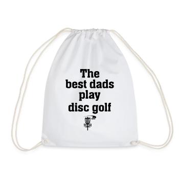 The Best Dads Play Disc Golf - Disc Golfer Dad Dis - Turnbeutel - Weiß - Vorne
