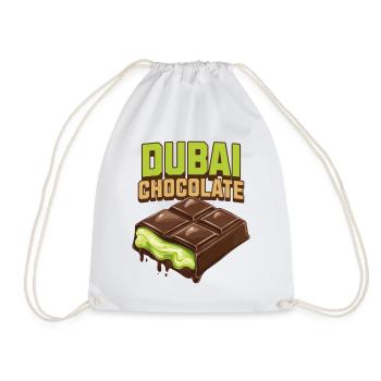 Dubaï Chocolat Pistaches Pistache Crème Chocolat - Sac de sport léger - blanc - Devant