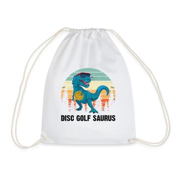 Disc golfeur Saurus - Disc Golf Dinosaure - Sac de sport léger - blanc - Devant