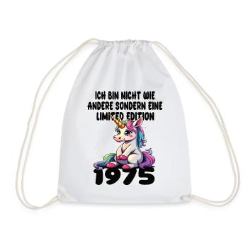 Edition Limitée 1975 Anniversaire Né 1975 - Sac de sport léger - blanc - Devant