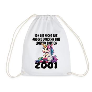 Limited Edition 2001 Birthday Born 2001 - Drawstring Bag - white - Front