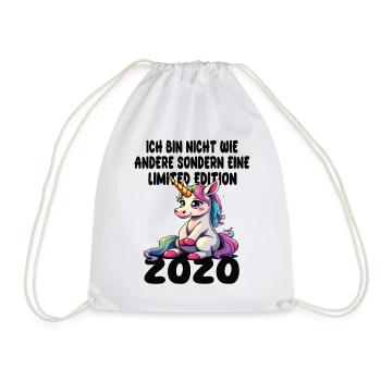 Limited Edition 2020 Geburtstag 2020 Geboren - Turnbeutel - Weiß - Vorne