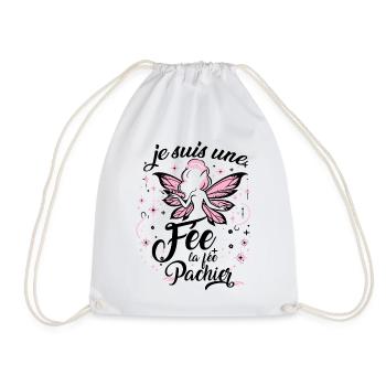 Je Suis Une Fée La Fée Pachier - Sac de sport léger - blanc - Devant