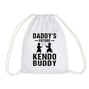 Daddy's Future Kendo Buddy - Kendo Kids - Drawstring Bag - white - Front
