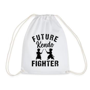 Future Kendo Fighter - Baby Kendo Fighter - Drawstring Bag - white - Front
