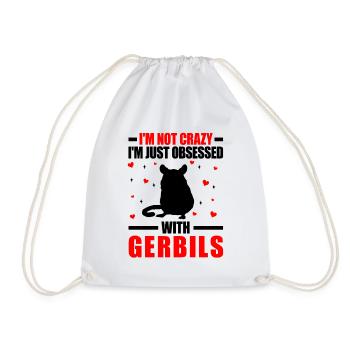 La gerbille n’est pas une gerbille rongeur folle - Sac de sport léger - blanc - Devant