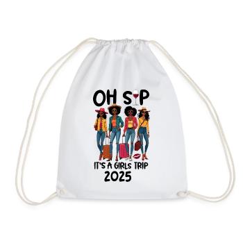 Oh Sip C’est un voyage entre filles 2025 - Sac de sport léger - blanc - Devant