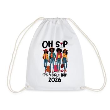 Oh Sip It's A Girls Trip 2026 - Turnbeutel - Weiß - Vorne