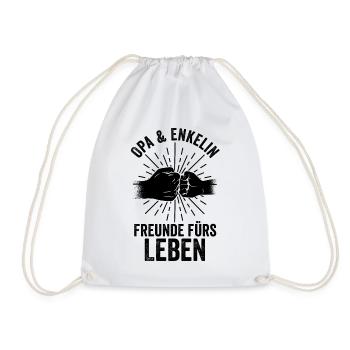 Grandfather Grandpa Grandpa - Drawstring Bag - white - Front
