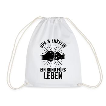 Grandfather Grandpa Grandpa - Drawstring Bag - white - Front