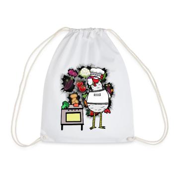 Poulet Cuisinier Cuisiniers Cuisinier - Sac de sport léger - blanc - Devant