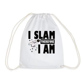 Poetry Slam I Slam Slam Poesie - Drawstring Bag - white - Front