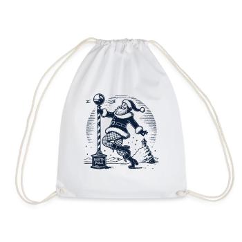 Drôle de Père Noël Pole Dance Fun - Sac de sport léger - blanc - Devant