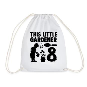 Jardinage 8e anniversaire Hobby Jardinier Enfants - Sac de sport léger - blanc - Devant