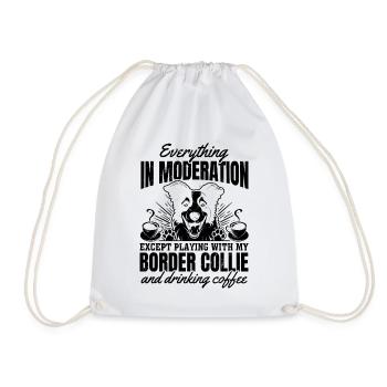 Citations Border Collie Border Collie Lover - Sac de sport léger - blanc - Devant