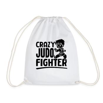 Judo Kids - Crazy Judo Fighter - Drawstring Bag - white - Front