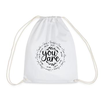 You are inspiration - Drawstring Bag - white - Front