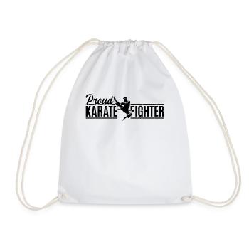 Arts Martiaux de Karaté - Fier combattant de Karaté - Sac de sport léger - blanc - Devant