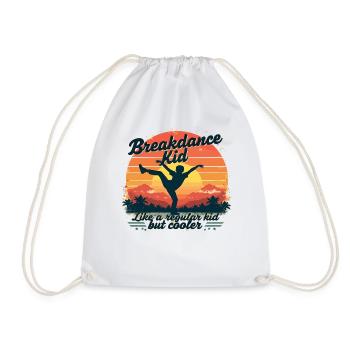 Breakdance Retro Design – Tenue cool pour les danseuses - Sac de sport léger - blanc - Devant