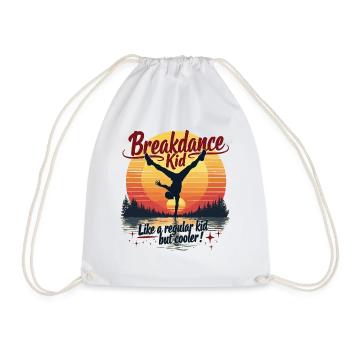 Breakdance Retro Design – Cool Outfit for Dancers - Drawstring Bag - white - Front