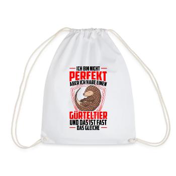 Armadillo is not perfect Armadillo Armadillo - Drawstring Bag - white - Front