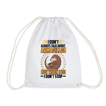 Armadillo Armadillo Talk about Armadillo - Drawstring Bag - white - Front