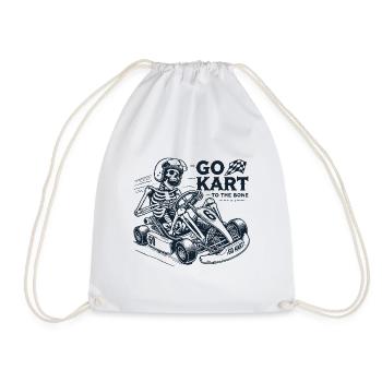 Karting à l’os style vintage - Sac de sport léger - blanc - Devant