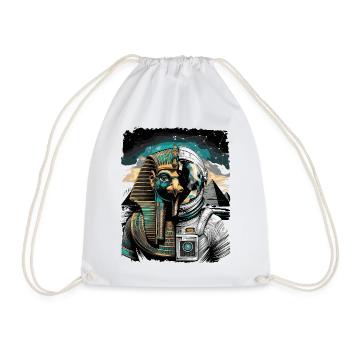 Horus as Futuristic Astronaut Concept - Drawstring Bag - white - Front