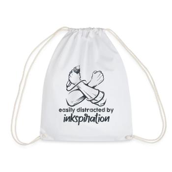 Poetry Slam Ink Stimulation Slam Poetry - Drawstring Bag - white - Front