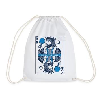 Rétro Jouer Carte Tennis de Table Vintage - Sac de sport léger - blanc - Devant