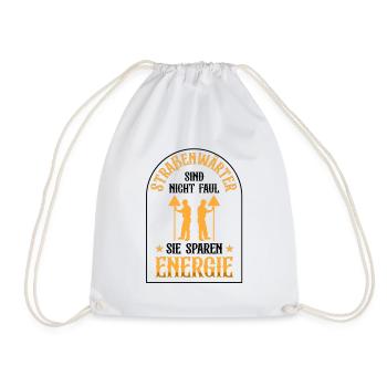Road Maintenance Workers Are Not Lazy Highway Maintenance Workers - Drawstring Bag - white - Front