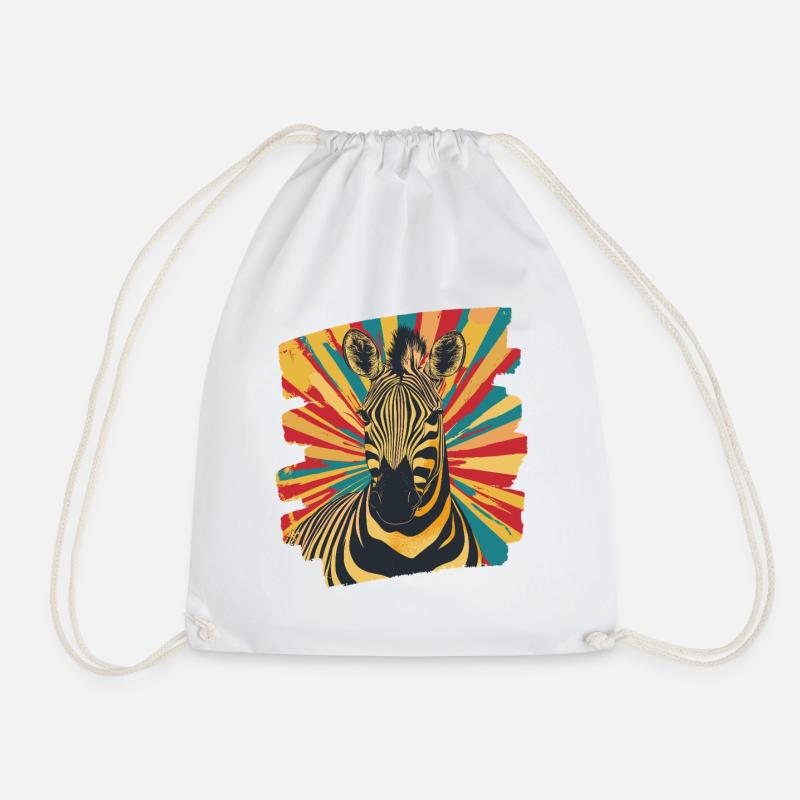 Zèbre - Sac de sport léger - blanc