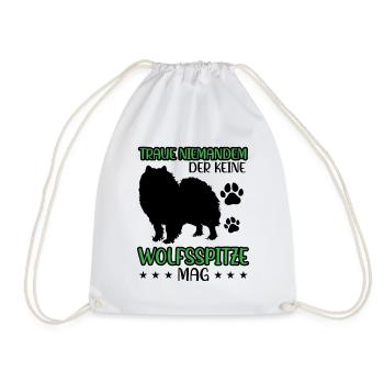 Wolfspitz ne fait pas confiance à Keeshond - Sac de sport léger - blanc - Devant
