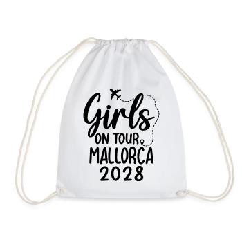 Filles en tournée à Majorque 2028 - Sac de sport léger - blanc - Devant