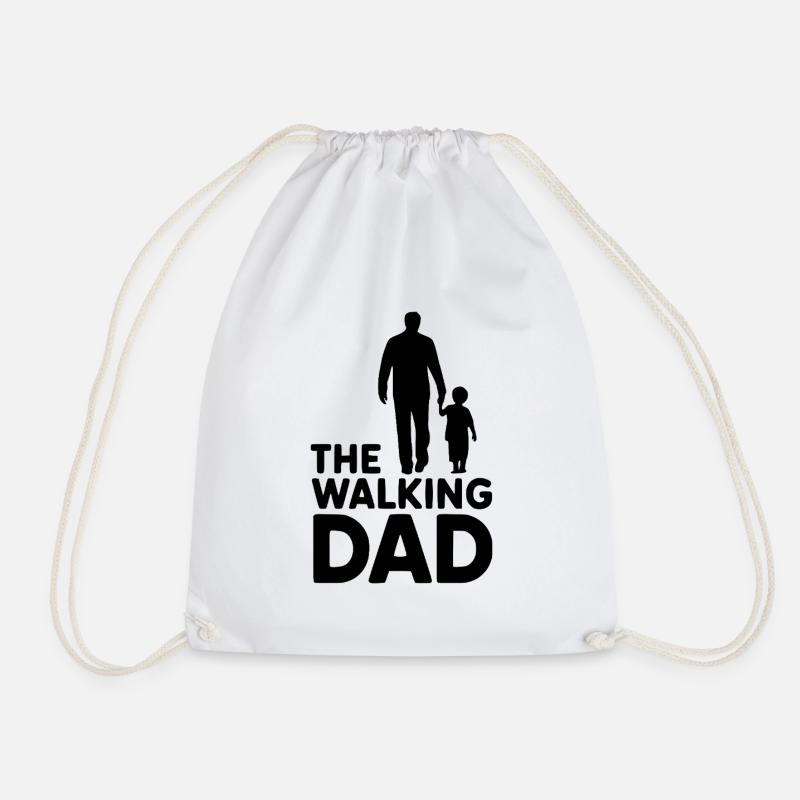 The walking Dad - Turnbeutel - Weiß
