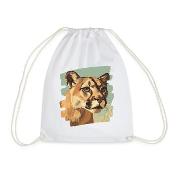 Lion de montagne Rétro - Sac de sport léger - blanc - Devant