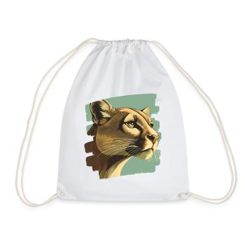 Lion de montagne Rétro - Sac de sport léger - blanc - Devant