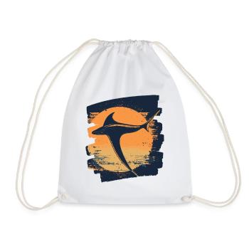 Raies Manta Rétro - Sac de sport léger - blanc - Devant