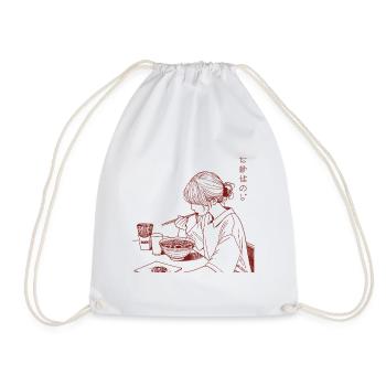 Japon Ramen Nouilles Filles Streetwear Esthétique - Sac de sport léger - blanc - Devant