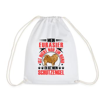 Eurasier est mon ange gardien le Spitz Eurasien - Sac de sport léger - blanc - Devant