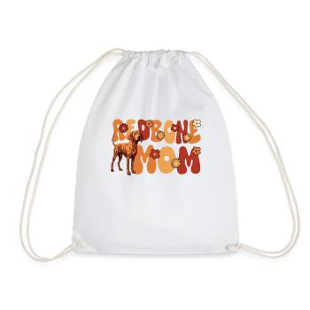Redbone Coonhound Hund Groovy Redbone mom - Turnbeutel - Weiß - Vorne