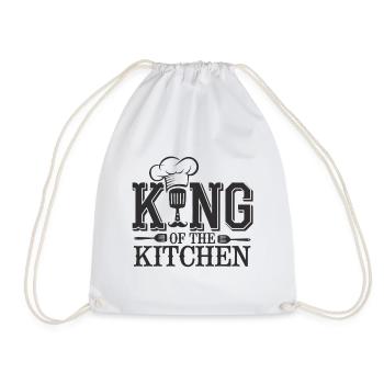 King of the Kitchen - Drawstring Bag - white - Front