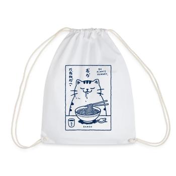 Ramen Nudeln Kawaii Katzenliebhaber Retro Japan - Turnbeutel - Weiß - Vorne
