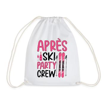 Équipe de fête après ski - Sac de sport léger - blanc - Devant