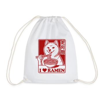 Amour des nouilles japonaises streetwear kawaii ramen - Sac de sport léger - blanc - Devant